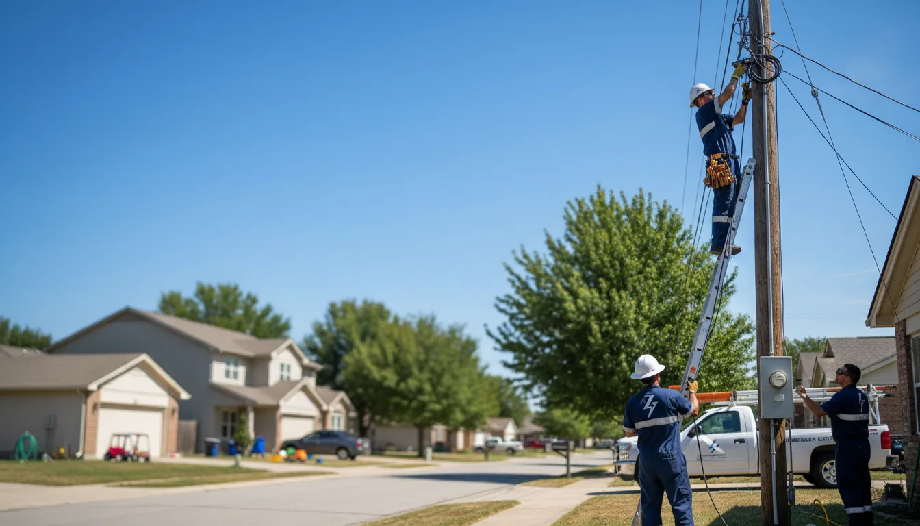 Residential electrician providing installation services in Dayton, ME